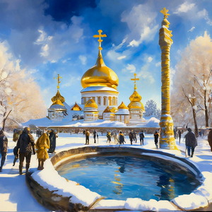 пазл крещение