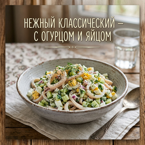 Кальмары.салат