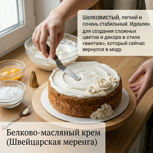 Белково-масляный крем (Швейцарская меренга)