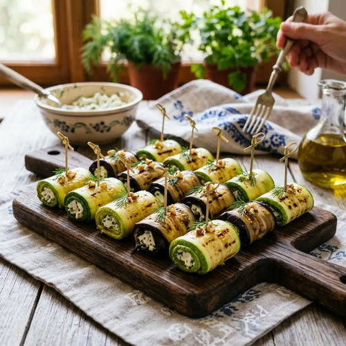 Овощные рулетики