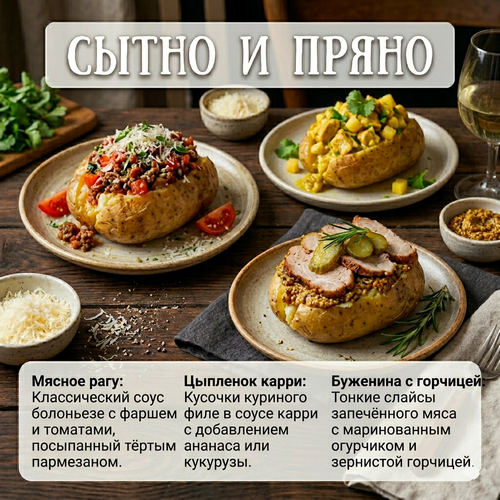 начинки для запечённого картофеля