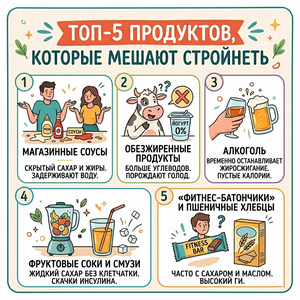 продукты которые мешают вам стройнеть