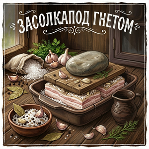 сало под гнетом