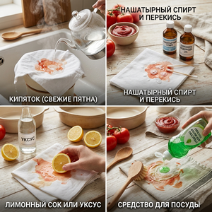 Как отстирать пятна от помидоров
