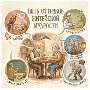 Пять оттенков житейской мудрости. юмор