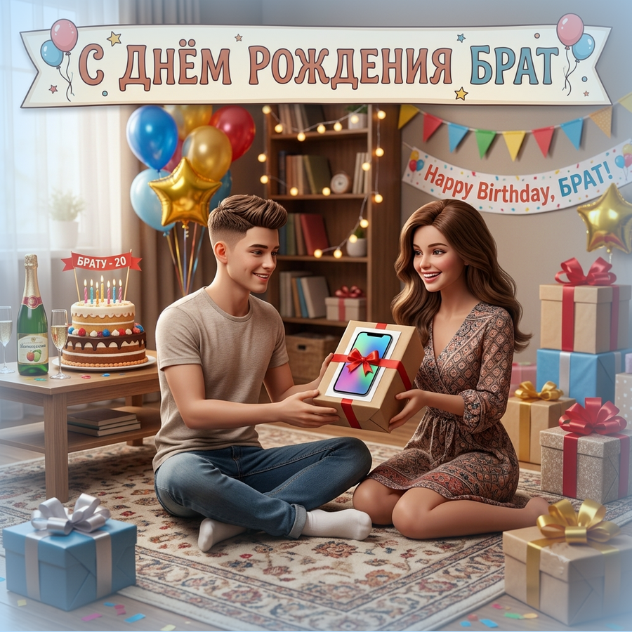 С Днём рождения, брат! поздравления