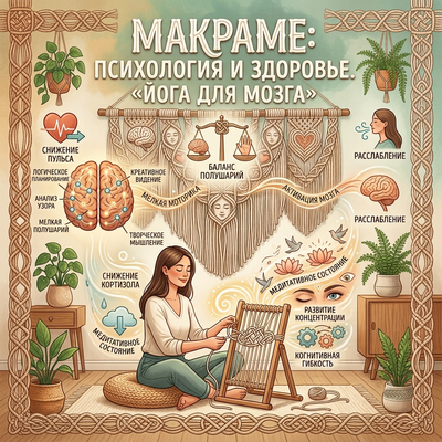 Макраме. Психология и Здоровье
