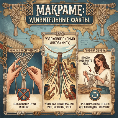Макраме. Удивительные факты
