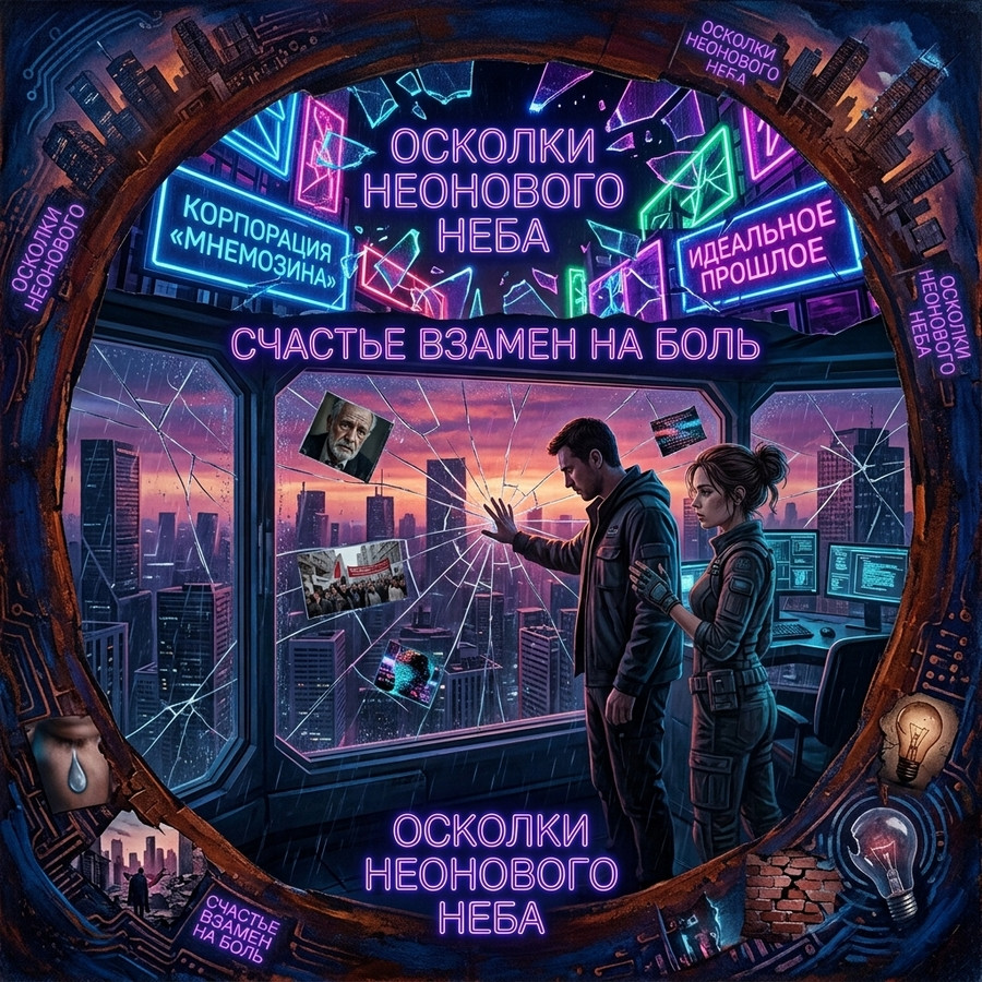 Осколки неонового неба.рассказ