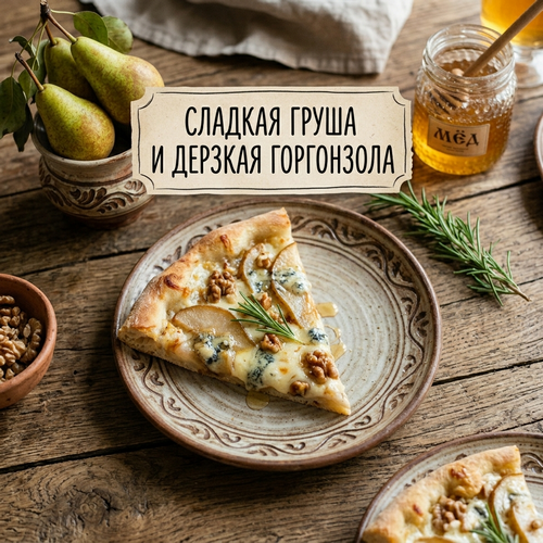 Пицца Сладкая груша.рецепт