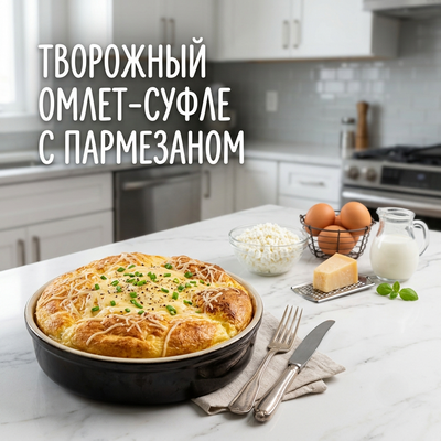 Творожный омлет-суфле. рецепт