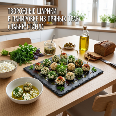 Творожные шарики в панировке. рецепт