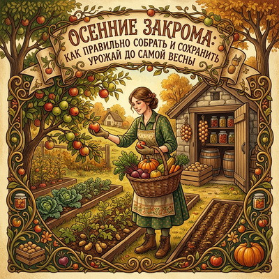 как правильно собрать и сохранить урожай до самой весны