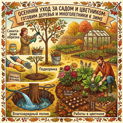 Осенний уход за садом и цветником