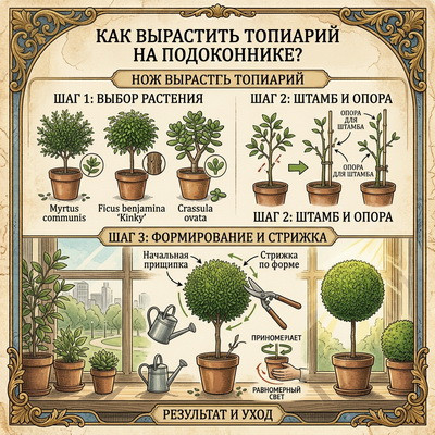Как вырастить идеальный мини-топиарий дома