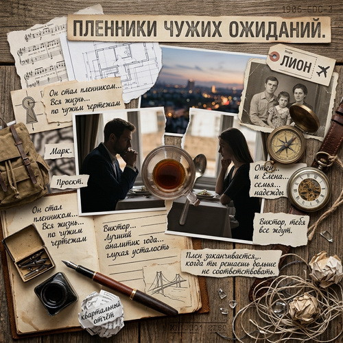 Пленники чужих ожиданий. коллаж