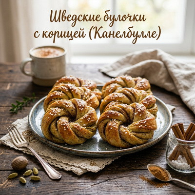 Шведские булочки с корицей