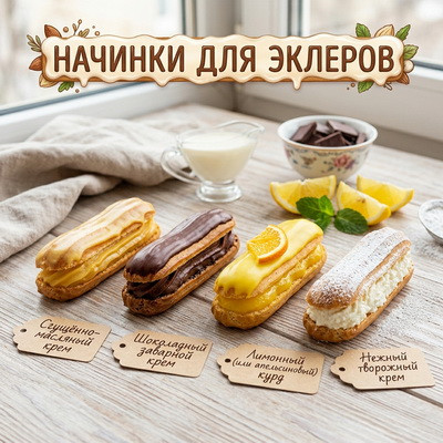 НАЧИНКИ ДЛЯ ЭКЛЕРОВ