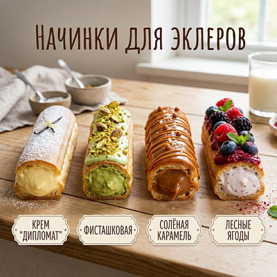 начинки для эклеров